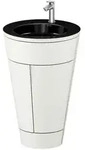 Duravit Starck 1 c-bonded Waschtisch mit Unterschrank bodenstehend, 2 T&uuml;ren und