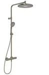 Hansa HANSAAURELIA Duschsystem mit Thermostat-Brausebatterie mit Kopfbrause rund und