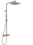Hansa HANSAAURELIA Duschsystem mit Thermostat-Brausebatterie mit Kopfbrause eckig und