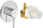 Duravit Circle Einhebelmischer Unterputz Set, Badarmaturen, chrom hochglanz