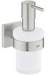 GROHE Start Cube Seifenspender mit Halter, Accessoires, 41098DC0, supersteel