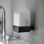 Emco Loft Sensor-Seifenspender mit St&uuml;lpbecher aus satiniertem Kristallglas,