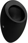 LAUFEN Alessi Absauge-Urinal ohne Deckel H8409754000001, Badkeramik, schwarz matt