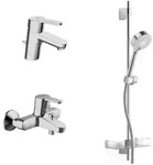 Hansa HANSAPRIMO Badezimmer Armaturen Paket, Badarmaturen, 49000000, chrom