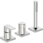 Hansa HANSASTELA Fertigmontageset Einhandmischer 3-Loch, Rosette eckig,...