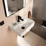 hansgrohe Xanuia Q Handwaschbecken 450/340 mit Hahnloch und &Uuml;berlauf,...