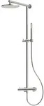 Herzbach LIVING SPA Duschs&auml;ule mit Regenbrause 25 cm rund, mit Stabhandbrause,