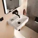 hansgrohe Xanuia Q Handwaschbecken 450/340 ohne Hahnloch mit &Uuml;berlauf,...