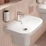 Duravit D-Code Waschtisch 60 cm, Badkeramik, 2398600000, wei&szlig; hochglanz