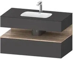 Duravit Collection One Einbauwaschtisch mit Konsolenwaschtischunterbau 100 x 60 cm, 1
