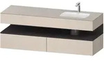 Duravit Collection One Einbauwaschtisch rechts mit Konsolenwaschtischunterbau 160 x