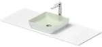 Duravit Sivida Waschtisch mit Konsole 128 x 50 cm, Badm&ouml;bel, 268020FG00, wei&szlig;