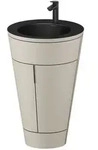 Duravit Starck 1 c-bonded Waschtisch mit Unterschrank bodenstehend, 2 T&uuml;ren,