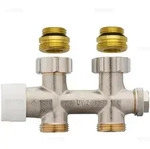 Oventrop Multiblock T Anschlussarmatur Durchgangsform mit Voreinstellung, Heizung,