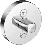 Kludi PUSH Unterputz-Armatur mit Drucktaste f&uuml;r 2 Verbraucher, Badarmaturen,