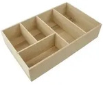 Fackelmann Schubladenbox 20x7x32 cm, Badm&ouml;bel, 86891,