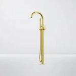 Steinberg Serie 341 Freistehende Wannen-Armatur, Badarmaturen, brushed gold
