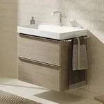 hansgrohe Xelu Q Waschtischunterschrank 78 x 60,5 cm, 2 Schubk&auml;sten, Griff chrom,