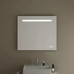 burgbad Eqio Leuchtspiegel mit LED-Beleuchtung horizontal 80 cm, Spiegel,