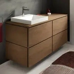 hansgrohe Xilesa E Waschtischunterschrank 137,5 cm mit 4 Ausz&uuml;gen und Push Open