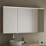burgbad Eqio Spiegelschrank mit LED-Aufsatzleuchte 140 cm Links, Badm&ouml;bel,...