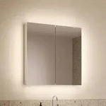 Schneider STYLE TW Spiegelschrank ALC2 70/2/TW 71,5 x 71,5 cm, DE, Badm&ouml;bel, wei&szlig;