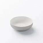 Steinberg Serie 440 Aufsatzwaschtisch rund &Oslash; 40 cm, Badkeramik, grey