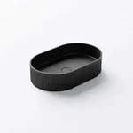 Steinberg Serie 740 Aufsatzwaschtisch oval 55,6 x 35,4 cm, Badkeramik, matt...