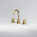 Steinberg Serie 250 3-Loch Waschtisch-Armatur, Badarmaturen, brushed gold