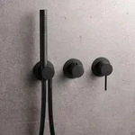 Herzbach MODUL7 BLACK Hebelmischer Farbset f&uuml;r 2/3 Verbraucher, Badarmaturen,