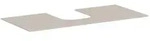 hansgrohe Xevolos E Konsole 118 x 55 cm mit Ausschnitt mittig f&uuml;r Aufsatzwaschtisch