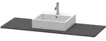 Duravit XSquare Konsole 140 cm, mit einem Ausschnitt mittig, Badm&ouml;bel, XS060GM4949,