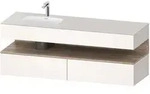 Duravit Collection One Einbauwaschtisch links mit Konsolenwaschtischunterbau 160 x 60