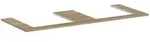 hansgrohe Xelu Q Konsole mit 2 Ausschnitten 136 x 55 cm, f&uuml;r Aufsatzwaschtisch