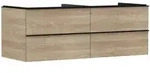 hansgrohe Xelu Q Waschtischunterschrank f&uuml;r Konsole 136 x 48,5 cm, 4 Schubk&auml;sten,