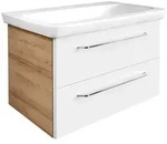 Fackelmann MILANO Waschtischunterschrank 80 cm, Badm&ouml;bel, 84205,