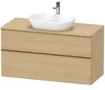 Duravit D-Neo Konsolenwaschtischunterbau 120 x 66,4 cm, 2 Ausz&uuml;ge, Griff bronze