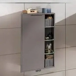 Fackelmann B.Paris Fach-Midischrank 47 x 84,2 cm, Anschlag links, Badm&ouml;bel, 77425,