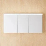 burgbad Lin20 Spiegelschrank mit LED-Beleuchtung, 140 cm, 3 Spiegelt&uuml;ren,...