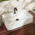 hansgrohe Xuniva Q Aufsatzwaschtisch 60 x 45 cm, mit 1 Hahnloch, mit &Uuml;berlauf,...