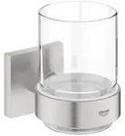 GROHE Start Cube Glas mit Halter, Accessoires, 41097DC0, supersteel