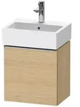 Duravit D-Neo Waschtischunterbau 43,4 x 44 cm, 1 T&uuml;r links, Griff edelstahl