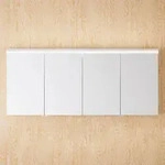 burgbad Lin20 Spiegelschrank mit LED-Beleuchtung, 160 cm, 4 Spiegelt&uuml;ren,...