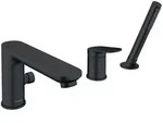 Duravit Wave 3-Loch Wannenarmatur, Badarmaturen, schwarz matt