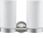 Duravit Starck T Zahnputzbecher doppelt, Accessoires, 0099487000, edelstahl