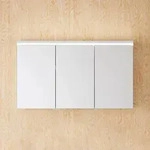 burgbad Lin20 Spiegelschrank mit LED-Beleuchtung, 120 cm, 3 Spiegelt&uuml;ren,...