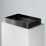 Steinberg Serie 442 Aufsatzschale aus Edelstahl 60 x 40 cm, Badkeramik, Brushed...