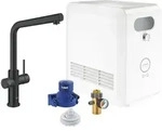 GROHE Blue Professional L-Auslauf Set, K&uuml;chenarmaturen, 31347KS3, velvet black