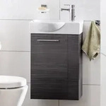 Fackelmann SBC Waschtischunterschrank 44 cm mit 1 T&uuml;r, Anschlag links, Badm&ouml;bel,