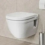 Duravit Starck 3 Wand-WC 54 cm rimless, Badkeramik, wei&szlig; hochglanz